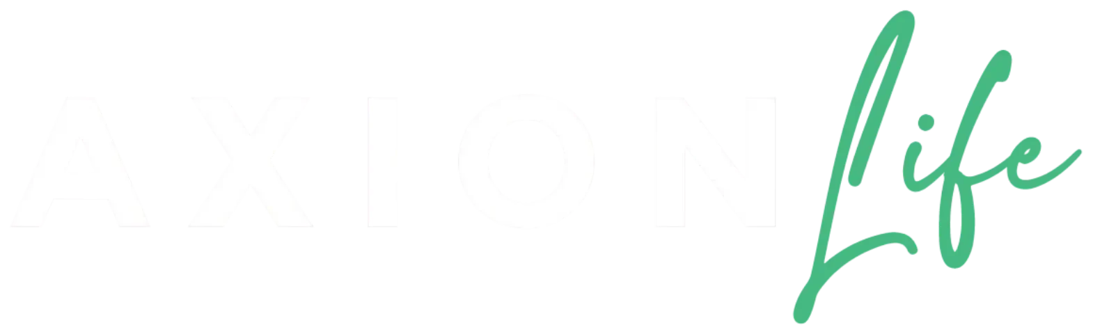 Axion Life logo wht trans
